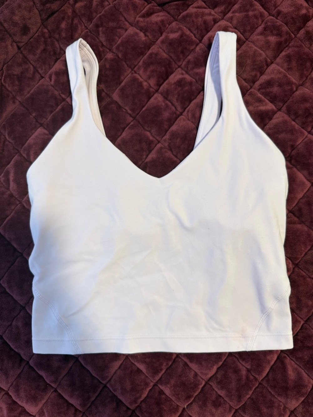 LuluLemon Align Light Pink V-Neck Cropped Tank Top